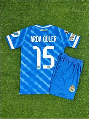 Gladsome Real Madrid 2025/26 Yeni Sezon Arda Güler Alternatif Çocuk Forması ( Blue)