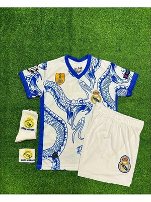 Gladsome Real Madrid Yeni Sezon Jude Bellingham Yılan Desenli Özel Çocuk Forması 4'lü Set