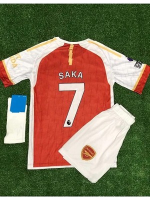 Gladsome Arsenal 2023-24 Yeni Sezon Bukayo Saka Çocuk Forması 3'lü Set