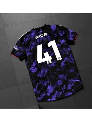 Gladsome Arsenal 2025-26 Yeni Sezon Declan Rice Özel Konsept Forması (Mor)