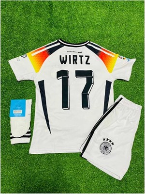 Gladsome Almanya Euro 2024 Florian Wirtz Iç Saha Çocuk Forması 3'lü Set