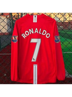 Gladsome M.unitedd 2008 Moskova Şampiyonlar Ligi Finali Cristiano Ronaldo Forması (Red)
