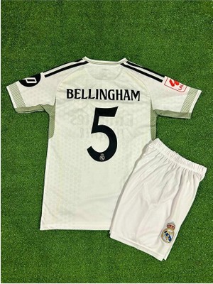 Gladsome Real Madrid 2025-26 Yeni Sezon Jude Bellingham Iç Saha Çocuk Forması 2'li Set