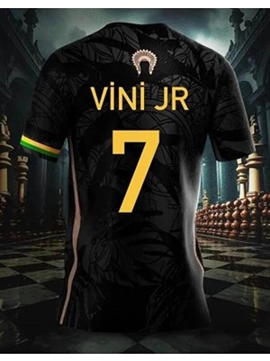Gladsome Brezilya Siyah Vini Jr Özel Konsept Forması (Jersey)