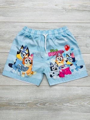 Neat Kids Erkek Çocuk Bluey Deniz Şortu Mayo