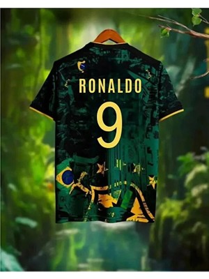 Gladsome Brezilya The Prince Ronaldo Nazario Özel Konsept Forması (Jersey)