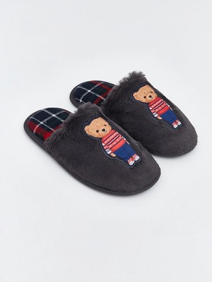 Lc Waikiki Yeni Sezon Ayı Teddy Nakışlı Erkek Ev Terliği