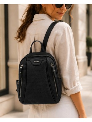 Just Polo Kadın Günlük Kullanıma Uygun Çok Bölmeli Sırt Çantası Ebat : 25 x 30 cm Shopper