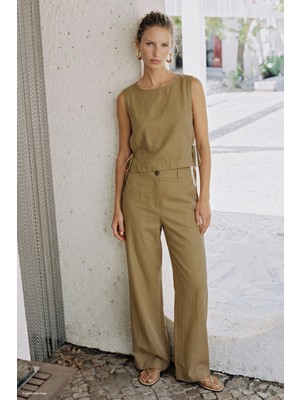 Sateen Polina Takım - Camel