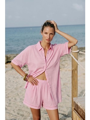 Sateen Fiona Takım - Pembe