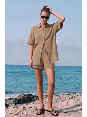 Sateen Fiona Takım - Camel