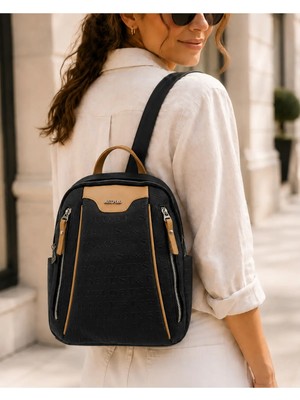 Just Polo Kadın Günlük Kullanıma Uygun Çok Bölmeli Sırt Çantası Ebat : 30 x 25 cm Shopper