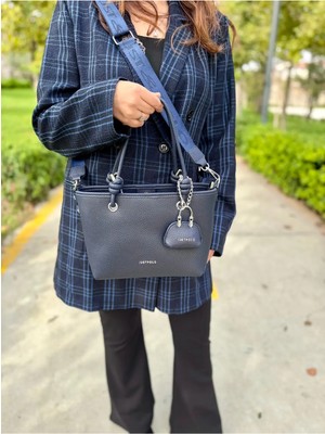 Just Polo Kadın Yeni Sezon Yumuşak Deri 4 Bölmeli Ayarlanabilir Askılı Lüks El ve Omuz Çantası Shopper