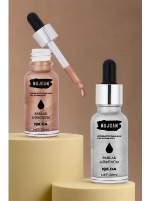L'ombre 2'li Damlalık Şişeli Likit Aydınlatıcı Highlighter Seti