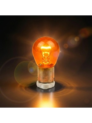 ALK Osram BAU15S/7507 PY21W 12V Yakın Tırnak Oto Sinyal Lambası Ampulü 93 Tek Duy 1 Adet Turuncu