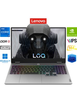 Lenovo loq Intel Core I7 13650HX 32GB 1tb SSD RTX5050 W11 Pro 15.6" 83JE00JPTR Taşınabilir Bilgisayar Prestij
