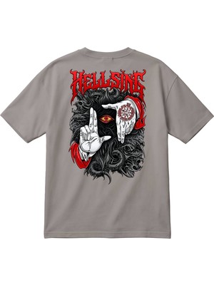 BarsDepo Hellsing Baskılı Unisex Oversize T-Shirt