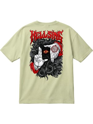 BarsDepo Hellsing Baskılı Unisex Oversize T-Shirt