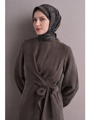 Armanda Armine Ipek Eşarp 2027 Kış - 9631-32 Siyah Sarı Twill