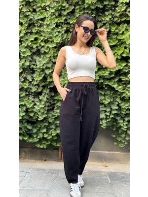 Leilaa Gabardin Kumaş Balon Pantolon