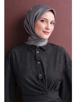 Lêvi D'or Armine Ipek Eşarp 2027 Kış - 9601-51 Gri Twill