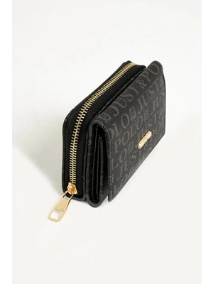 Just Polo Kadın Bol Kartlık ve Kağıt Para Bölmeli Bölmeli Fermuarlı & Kapaklı Cüzdan Shopper