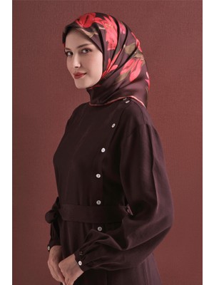 Armine Ipek Eşarp 2027 Kış - 9620-06 Kahverengi Twill