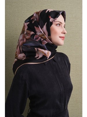 Armine Ipek Eşarp 2027 Kış - 9620-36 Siyah Twill