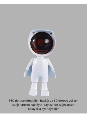 Gün Batımı Efekti Sunan Astronot LED Masa Lambası Yeni Nesil