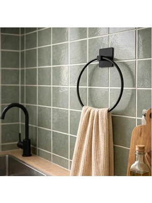 Die Grup Delme Gerektirmeyen Yapışkanlı Yuvarlak Havluluk, Banyo ve Mutfak Için