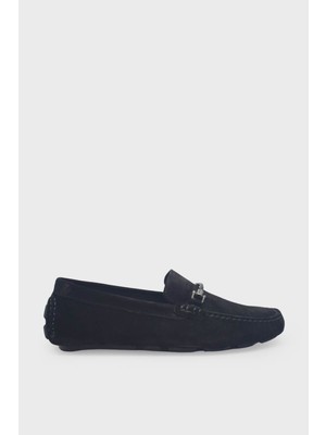Kanuga Erkek Süet Deri Loafer Siyah K-FSC8724