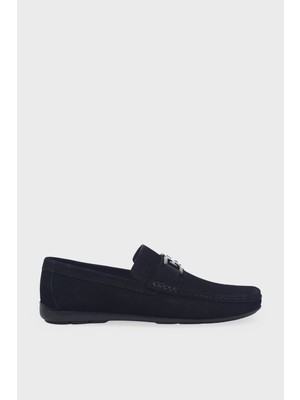 Kanuga Erkek Deri Loafer Siyah Süet K-FSC3302