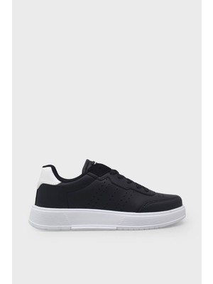Minican Unisex Çocuk Sneakers Siyah Beyaz MNCN-153