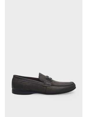 Kanuga Erkek Loafer Deri Ayakkabı Kahve K-FSC3286