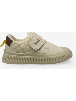 Benetton Unisex Çocuk Cırtlı Casual Ayakkabı Bej BN-32091