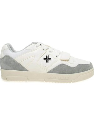 Buckhead Erkek Sneakers Spor Ayakkabı Beyaz Gri BUCK-4222