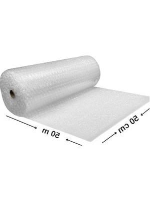 Die Grup Çift Katmanlı Patpat Balonlu Naylon, 50 cm x 50 M Boyutunda
