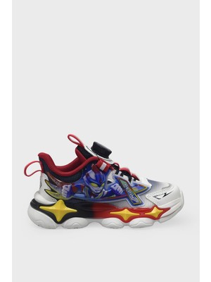Pepino Erkek Çocuk Işıklı Sneaker Beyaz Kırmızı P-2206