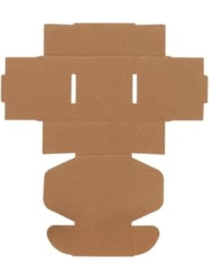 Die Grup Kilitli E-Ticaret Karton Kargo Kutusu, 100 Adet, 8X8X4 cm