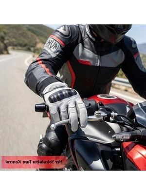 Die Grup Motosiklet Eldiveni - Ts En 13594 Uygun, Dokunmatik Ekran Uyumlu