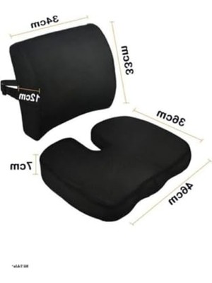 Die Grup Ortopedik Bel Yastığı ve Oturma Minderi Seti - Ekonomik Çözüm