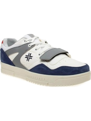 Buckhead Erkek Sneakers Spor Ayakkabı Beyaz Lacivert BUCK-4222