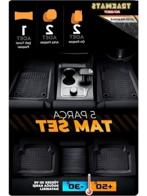 Die Grup 4d Universal Oto Paspas Seti - Siyah Renk