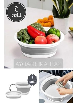 Die Grup Katlanır Badya, 5 Litre Kapasite ile Pratik Kullanım