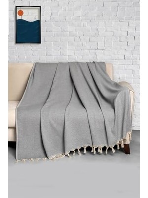 Die Grup Gri Renk Trendy Koltuk Örtüsü - 170 x 300 cm