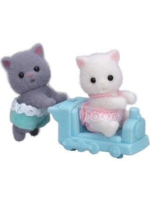 Die Grup Iran Kedisi Ikizler Temalı Eğlenceli Oyuncak Seti, Sylvanian Families Için Hediye Alternatifi