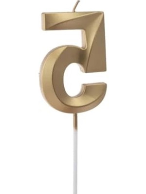 Die Grup Altın Rengi 5 Rakam Pasta Mumu, Doğum Günü Kutlamaları Için