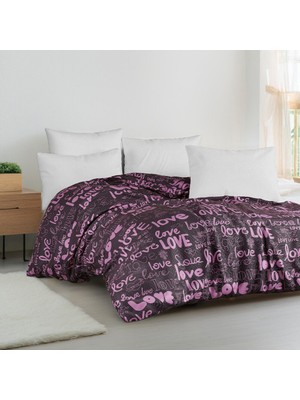 Lorien Love Desenli Tek Kişilik Nevresim / Yorgan Kılıfı 160 x 220 cm