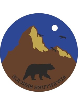 Die Grup Outdoor Adventure Camping Sticker, Renkli 10 x 10 cm