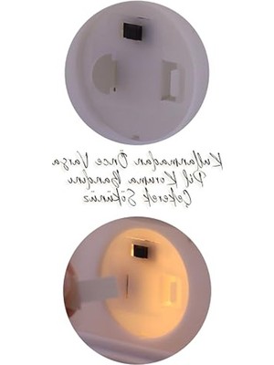 Die Grup 3 Adet LED Mum Mini Dörtgen Tip Pil Dahil Dumansız Alev Ledli Yapay Dekoratif Mum Işığı Beyaz PT434